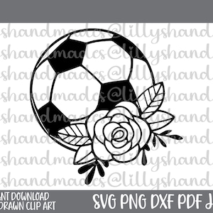 Floral Soccer Ball Svg, Floral Soccer Ball Png, Soccer Mom Svg, Soccer Sister Svg, Soccer Shirt Svg, Soccer Svg Designs, Soccer Cut File