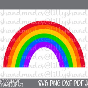 Rainbow Svg, Rainbow Png, Rainbow Clipart, Rainbow Vector, Cute Rainbow Svg, Rainbow Cut File, Rainbow Decal Svg, Rainbow Sticker Svg