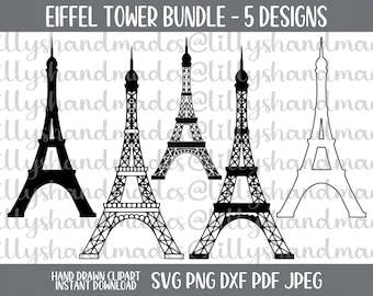 SVG-bundel Eiffeltoren, Parijs, Frankrijk, png