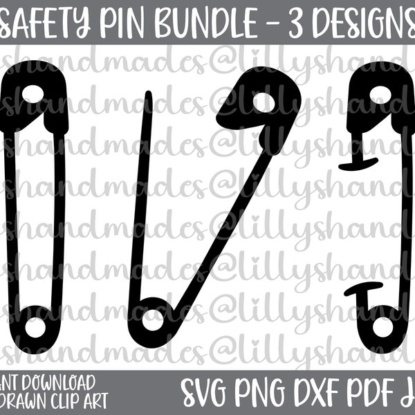 Safety Pin Svg, Safety Pin Png, Safety Pin Clipart, Safety Pin Vector, Safety Pin Earrings Svg, Safety Pin Charm Svg, Baby Safety Pin Svg