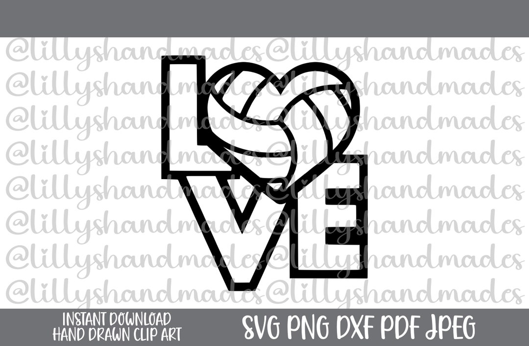 Love Volleyball Svg, Volleyball Love Svg, Volleyball Heart Svg, Heart Volleyball Svg Volleyball