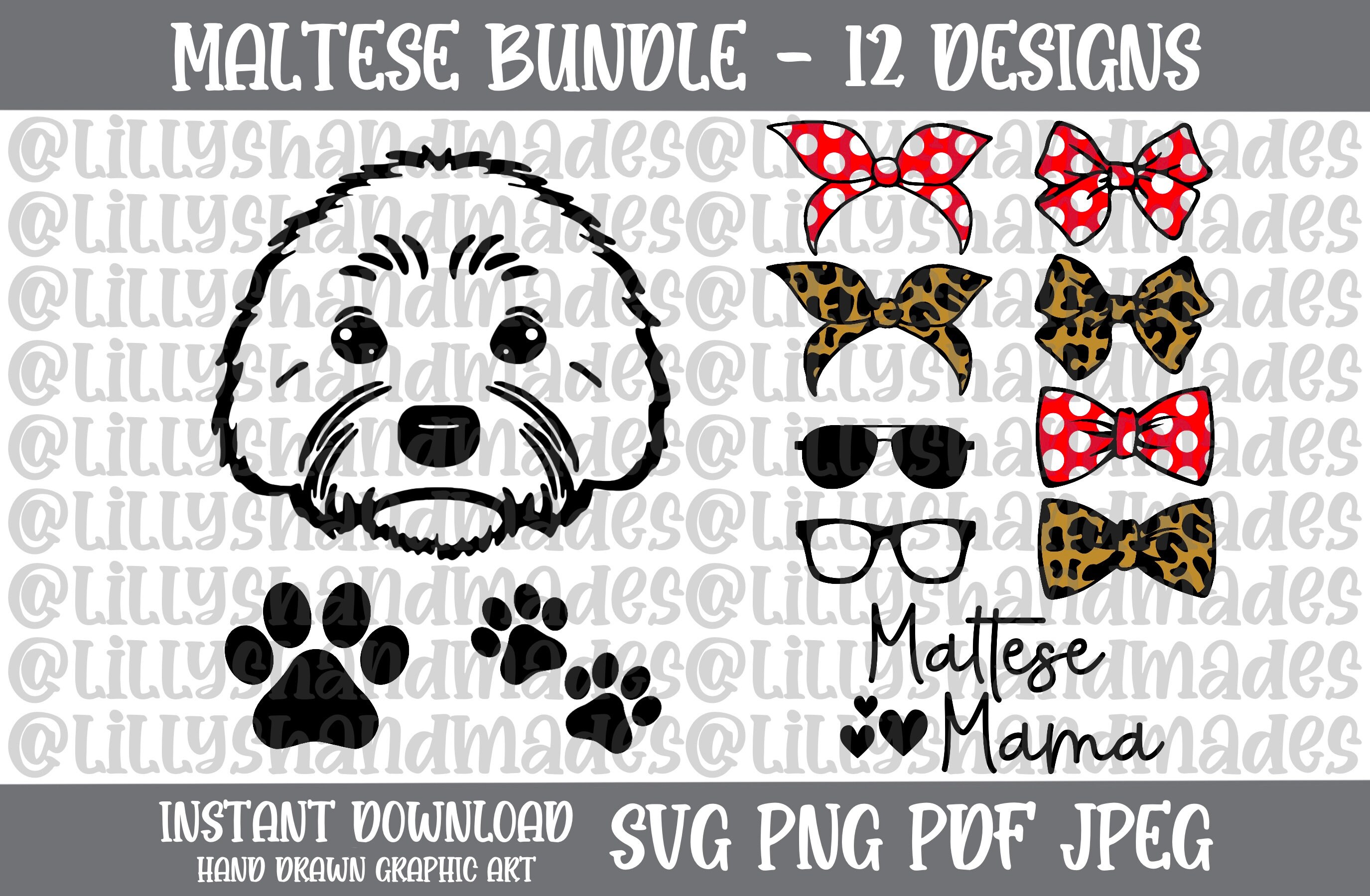 Maltese Svg, Maltese Png, Maltese Clipart, Maltese Vector, Maltese Sublimation, Maltese Mom Svg, Maltese Dad Svg, Maltese Mug Svg