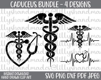 Caduceus svg, Stethoskop svg, Herzschlag svg, Caduceus Symbol, Caduceus Png, Stethoskop Png, Krankenschwester Symbol svg