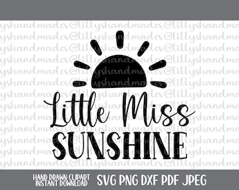 Little Miss Sunshine Svg, Baby Girl Onesie Svg, Cute Baby Girl Svg Files, Toddler Girl Svg, Little Girl Svg, Cute Girl Svg