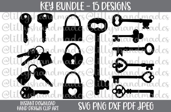 Antique Keys SVG Bundle