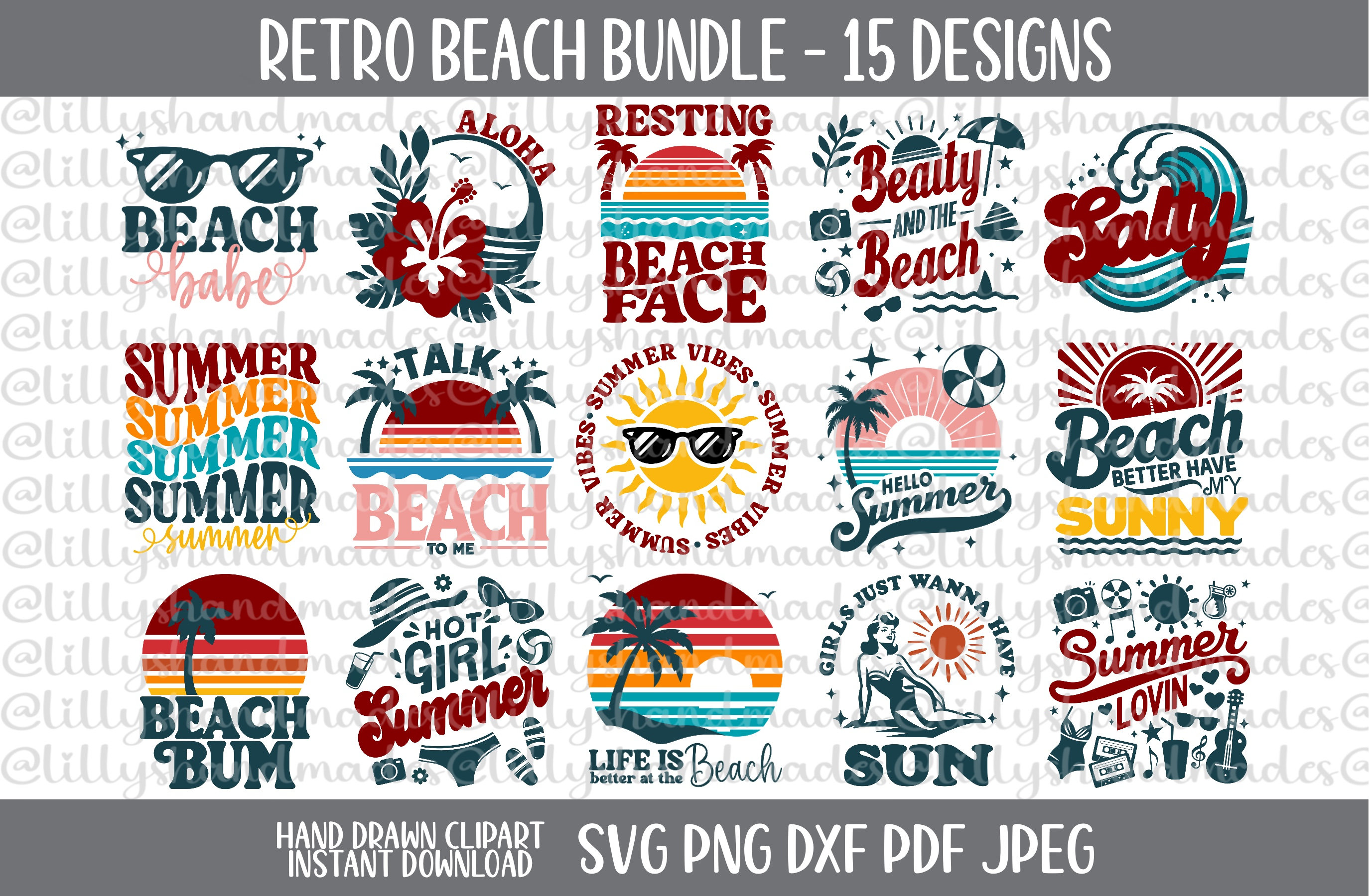 Society6 iPhone4/4S,5用 Summer Love Vintage Beach Beach Printed iPhone Cases: 15, 14, Pro Max | Society6