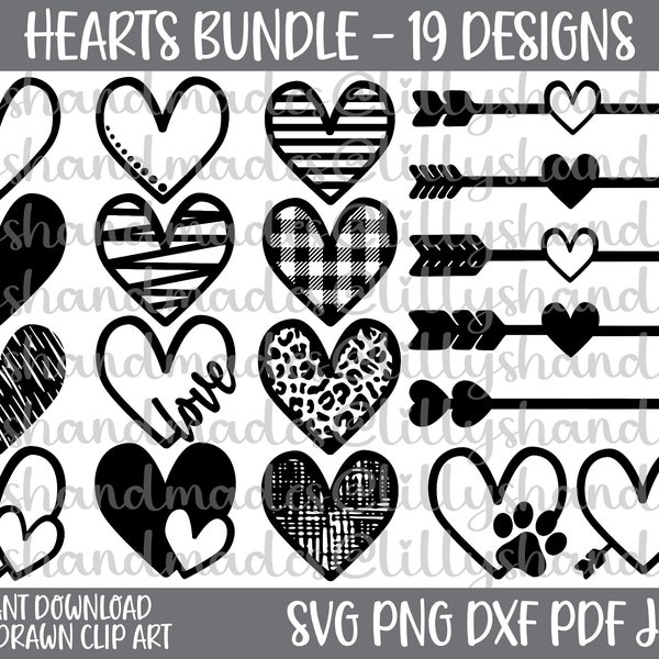 Hart Svg bundel hart Png, hart Clipart, hart pijl Svg, harten Svg, harten Clipart, hart Vector, noodlijdende hart Svg, pijl hart Svg