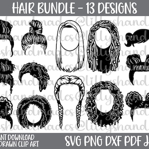 Messy Bun dafür, lockiges Haar, Afro Haar, Dreads, Dreads, Haar Vektor, Messy Bun Png, natürliches Haar, Haar Clipart, Afro Puffs Kunst