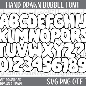 Fuente de burbuja Svg, Letras de burbuja Svg, Alfabeto de burbuja Svg, Letras de garabatos Svg, Fuente de burbuja Png, Letras de burbuja Png, Alfabeto de burbuja Png,