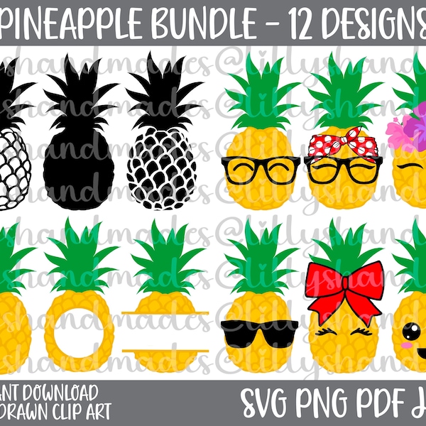 Ananas Svg, ananas Clipart, ananas Png, ananas Monogram Svg, ananas Vector, ananas Decal Svg, ananas Shirt Svg,