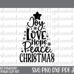 Svg de alegría, Svg de camisa navideña, Svg de árbol de Navidad, Svg de invierno, Svg de Navidad, Svg de vacaciones, Svg de copo de nieve, Svg de tarjeta navideña, Svg de letrero navideño