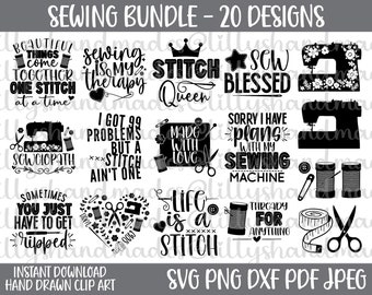 Sewing Svg Bundle, Sewing Machine Svg, Sewing Clipart, Sewing Png, Sewing Machine Png, Tailor Svg Tailor Png, Sewing Vector, Sewing Cut File