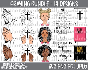 Praying Hands Svg, Bible Verse Svg, Christian Svg Files, Bible Svg, Scripture Svg, Prayer Svg, Jesus Svg, Praying Svg, Faith Svg