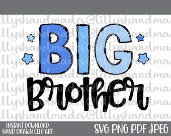 Big Brother Svg, Big Brother Shirt Svg, Big Brother Png, Promoted to Big Brother Svg, Big Brother Again Svg, Big Bro Svg, Big Brother Vector