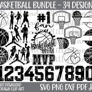 Basketball-Svg-Bundle, Basketball Png, Basketball Clipart, Basketball-Vktor, Basketball Mama SVG, Basketball-Player svg, Basketballkorb svg