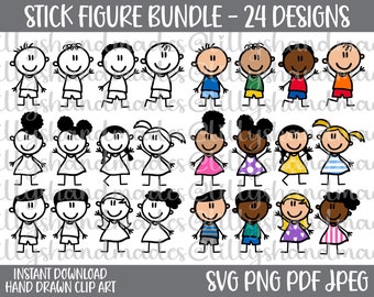 Stick Figure Svg, Stick People Svg, Stick Family Svg, Stick Figure Clipart, Stick Kids Svg, Stick Figures Svg, Stick Figure Art