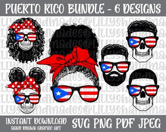 Puerto Rico Svg Bundle, Puerto Rican Svg, Puerto Rico Shirt, Puerto Rican Shirt, Puerto Rico Wall Art, Puerto Rican Pride, Latina Svg
