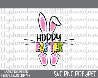 Hoppy Easter Svg, Hoppy Easter Png, Happy Easter Svg Happy Easter Png, Easter Bunny Svg, Easter Bunny Png Easter Shirt Svg, Funny Easter Svg