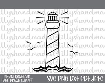 Faro SVG PNG, imágenes prediseñadas náuticas