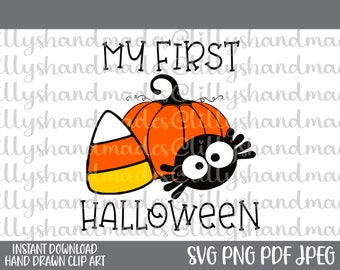 My First Halloween Svg, My 1st Halloween Svg, Baby Halloween Svg, My First Halloween Png, Kids Halloween Svg, Happy Halloween Svg