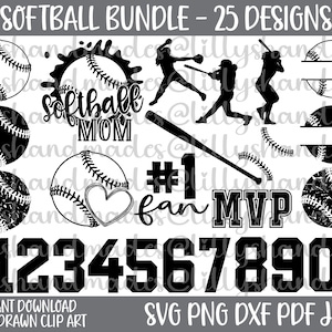 Softball Svg Designs, Softball Mom Svg, Softball Laces Svg, Softball Dad Svg, Softball Png Distressed Softball Svg, Softball Girl Svg Vector