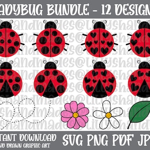Ladybug Svg Bundle, Ladybug Clipart, Love Bug Svg, Lovebug Svg, Ladybug Png, Ladybug Vector, Lady Bug Svg, Beetle Svg, Cute Ladybug Svg