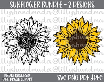 Sunflower Svg Files, Sunflower Sublimation, Sunflower Clipart, Sunflower Png, Sunflower Vector, Sunflower Drawing, Sunflower Tumbler Png