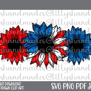 4. Juli Sonnenblume svg, Sonnenblume 4. Juli svg, Sonnenblume 4. Juli Png, rot, weiß und blau svg Sonnenblumen svg, USA svg Amerika svg