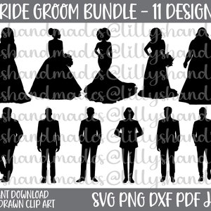 Braut und Bräutigam SVG, Braut Bräutigam SVG, Braut SVG, Braut PNG, Hochzeitspaar SVG, Hochzeitskleid SVG, Hochzeitseinladung SVG, Braut Schablone