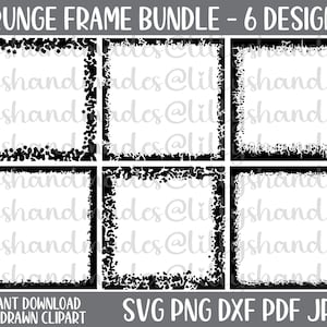 グランジ フレーム SVG、ディストレスト フレーム SVG、フレーム ボーダー SVG、グランジ フレーム PNG、ディストレスト フレーム PNG、スクエア フレーム SVG、ディストレスト ボーダー SVG
