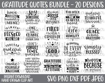 Gratitud SVG, Frases inspiradoras, Frases motivacionales, SVG cristiano, Bendecido SVG, Frases cristianas SVG, Salud mental SVG, Agradecido SVG