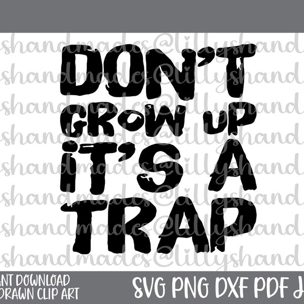 Maglietta Divertente Da Uomo "Non Crescere, è Una Trappola - Foto 10