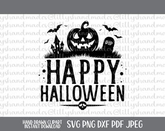 Happy Halloween Svg Files, Happy Halloween Png, Trick or Treat Svg, Cute Halloween Svg, Trick or Treat Png, Spooky Halloween Svg