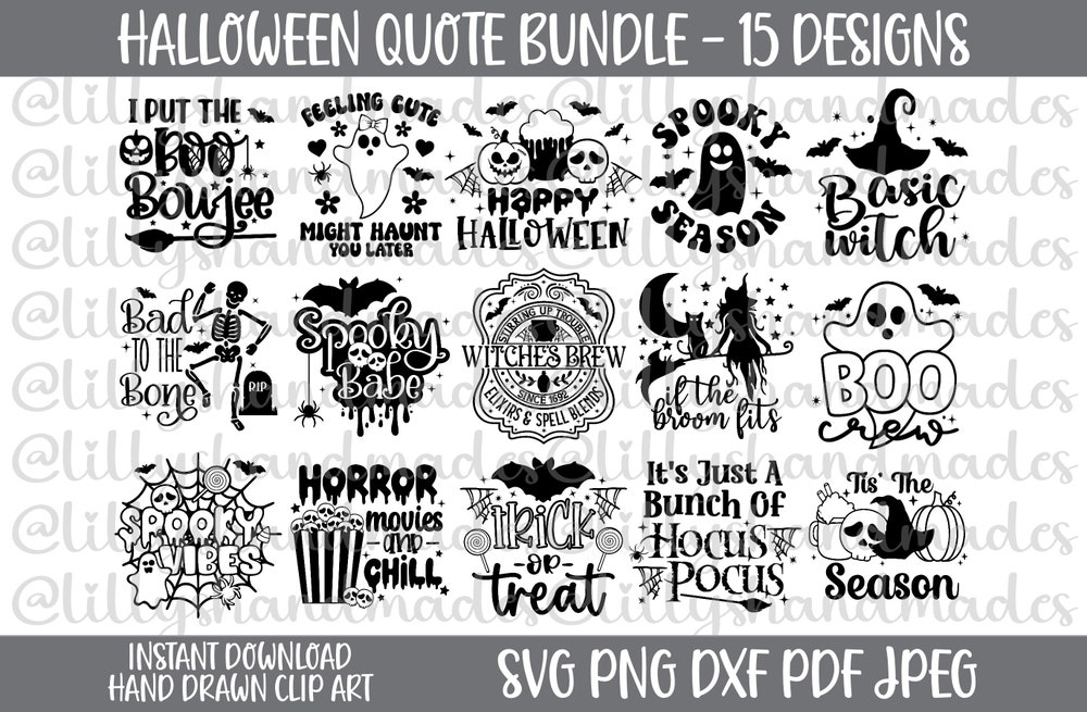 Halloween Bundle Svg Funny Halloween Svg Bundle Happy Halloween Svg, Cute Halloween Svg Spooky Season Svg, Basic Witch Svg Halloween Mom Svg, Halloween Quote Svg Halloween Quote Svg Men Women Realtorgift