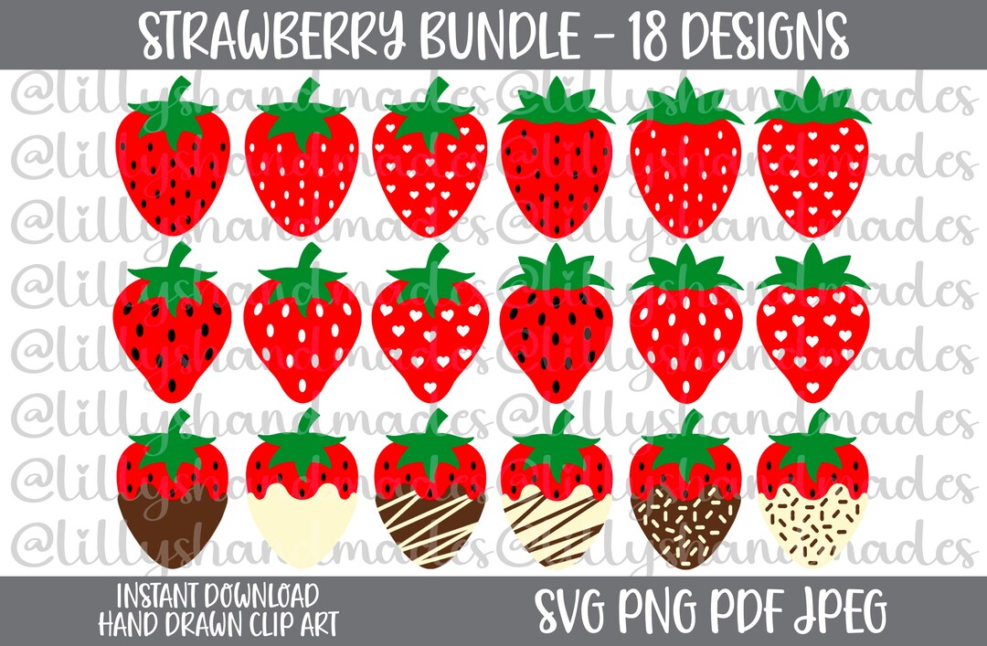 Strawberry Svg, Strawberry Png, Strawberry Clipart, Strawberry Vector