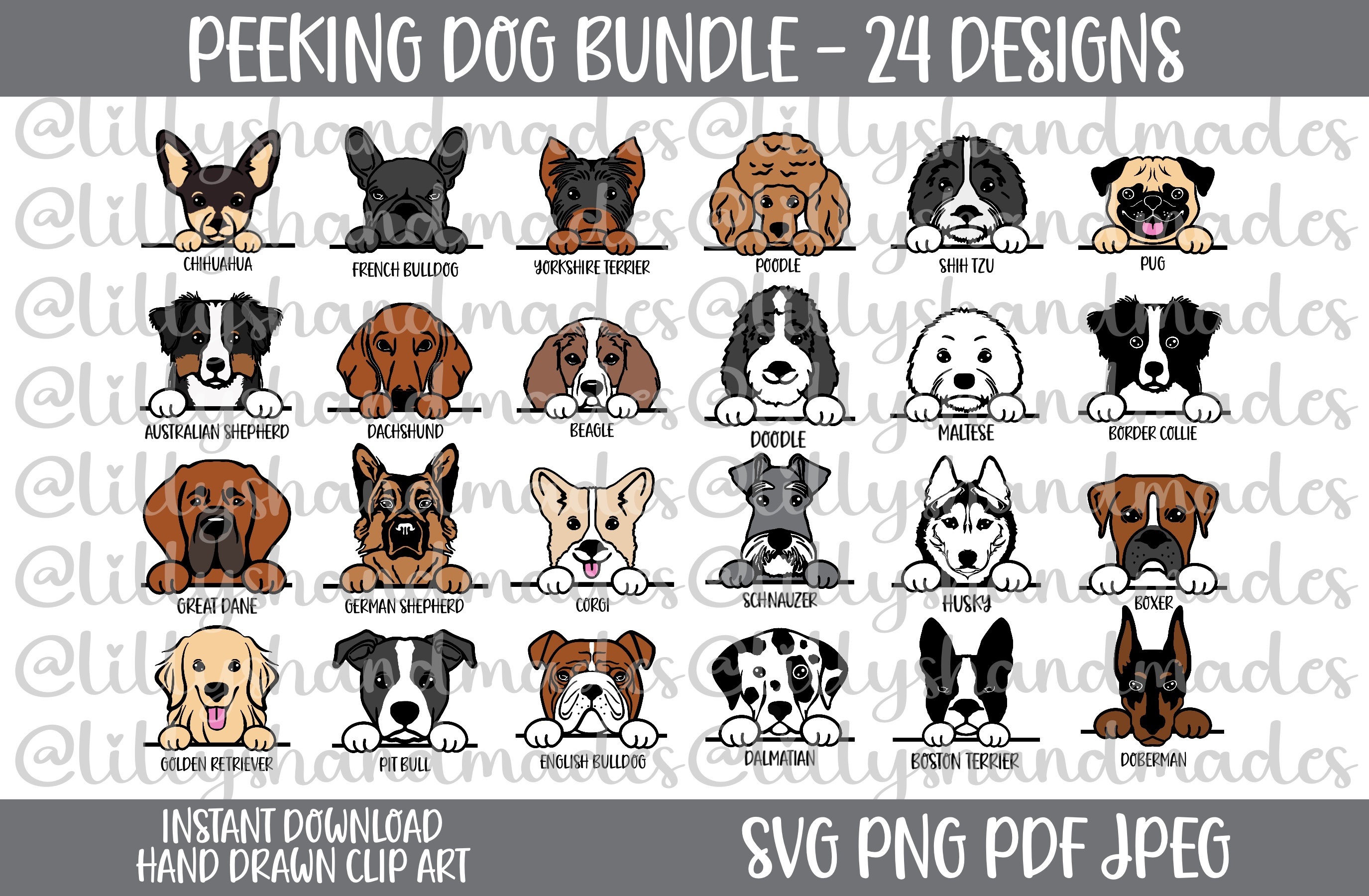 Peeking Dog Svg Bundle Peeking Dog Png Dog Face Svg Dog - Etsy