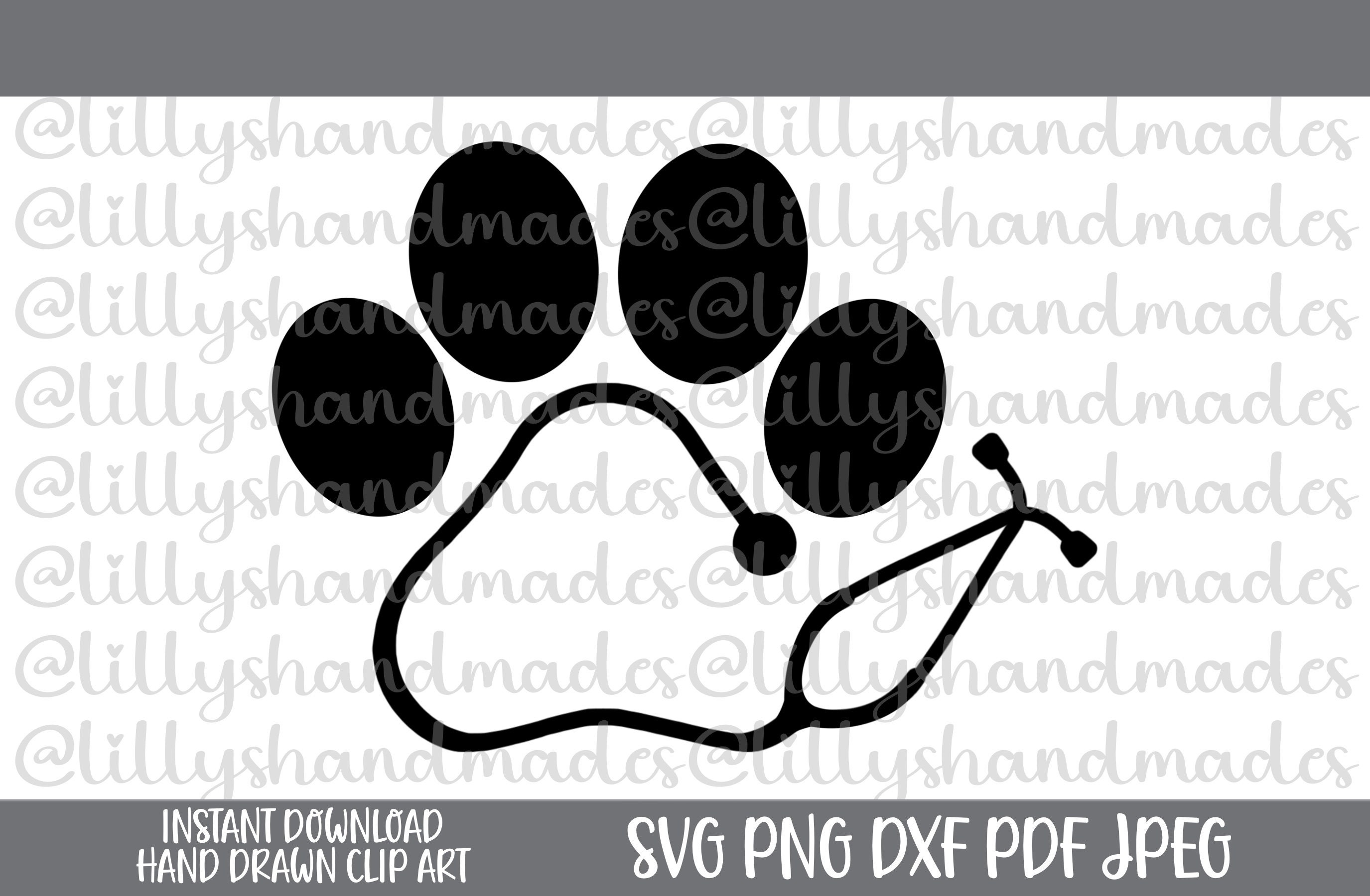 Stethoscope With Paw Print Stock Illustration - Download Image Now -  Veterinarian, Icon, Stethoscope - iStock