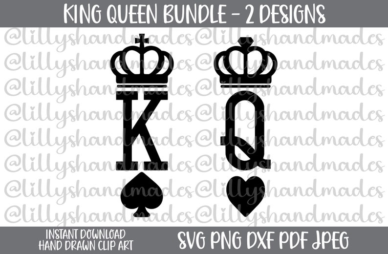 King and Queen Svg King Queen Svg King and Queen Png King Etsy