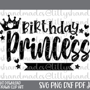 Geburtstag Prinzessin svg, Geburtstagsprinzessin Png, Geburtstag Mädchen svg, alles Gute zum Geburtstag svg für Mädchen, alles Gute zum Geburtstag Png, Mädchen Geburtstag svg