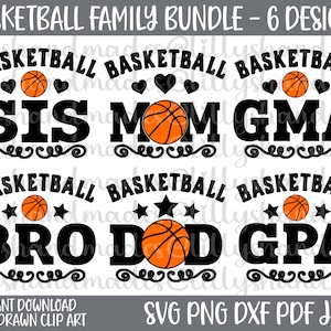 Basketbal moeder Svg, basketbal vader Svg, basketbal zus Svg, basketbal broer Svg, basketbal oma Svg, basketbal opa Svg