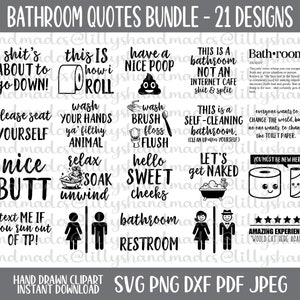 Grappige badkamer Svg-bestanden, badkamer Decor Svg, kunst aan de muur badkamer, badkamer muur Decor, badkamer teken Svg, toilet Svg, toilet teken Svg
