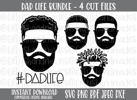 Download Dad Life Svg Dad Svg Afro Svg Fathers Day Svg Black Man | Etsy