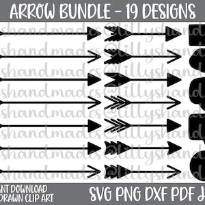 Arrow Svg Bundle, Arrow Clipart, Boho Arrow Svg, Speech Bubble Svg