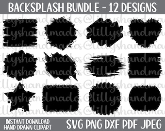 Splatter Svg, Brush Strokes Svg Paint Brush Svg, Splatter Background Keychain Svg, Overlay Background Backsplash, Grunge Svg, Distressed Svg