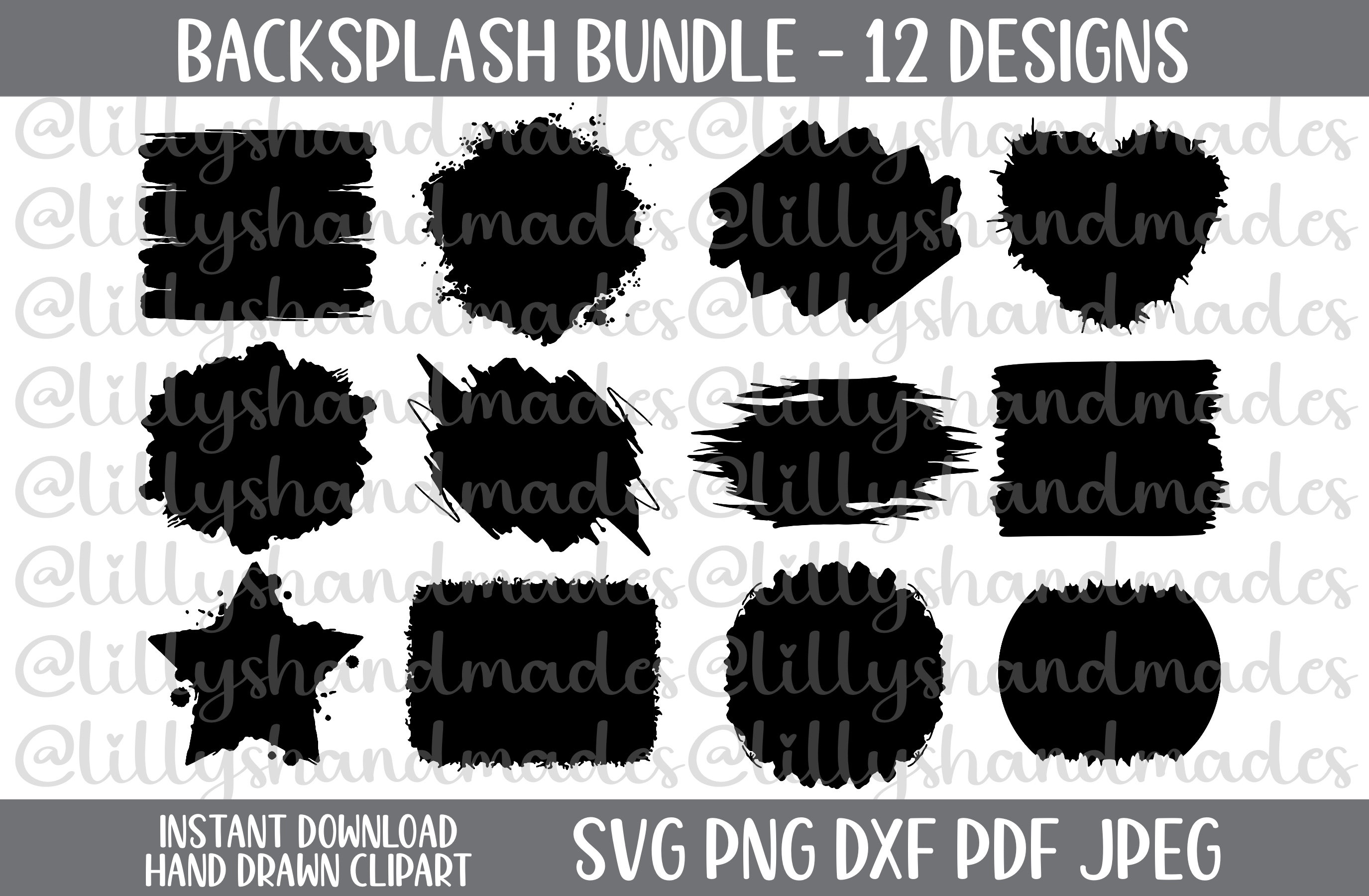 Splatter Svg, Brush Strokes Svg Paint Brush Svg, Splatter Background Keychain Svg, Overlay Background Backsplash, Grunge Svg, Distressed Svg