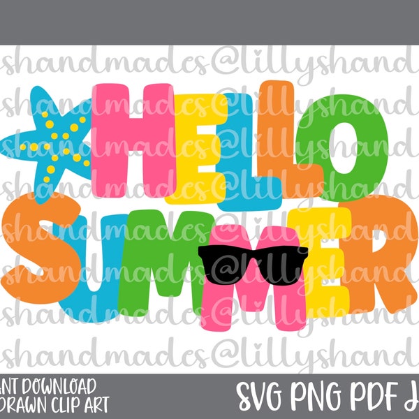 Hello Summer Svg, Hello Summer Png Welcome Summer Svg, Summer Svg Files Summer Svg Designs, Summer Fun Svg Cute Summer Svg, Summer Shirt Svg