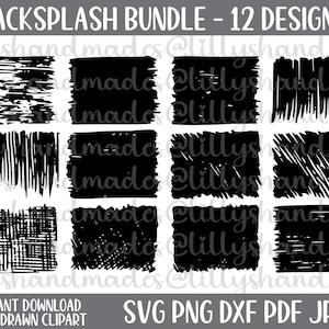 Trazos de pincel de pintura svg pincel de pintura svg angustiado svg grunge svg backsplash svg paquete svg fondo svg superposición boceto svg llavero svg