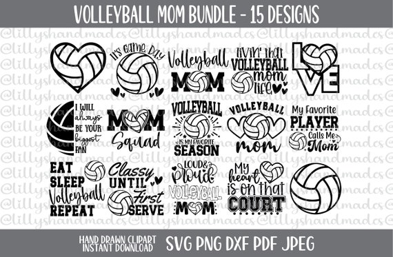 Volleyball Mom Svg, Volleyball Mom Png, Volleyball Shirt Svg, Volleyball Mama Svg, Volleyball Ball Svg, Volleyball Heart Svg, Volleyball Svg