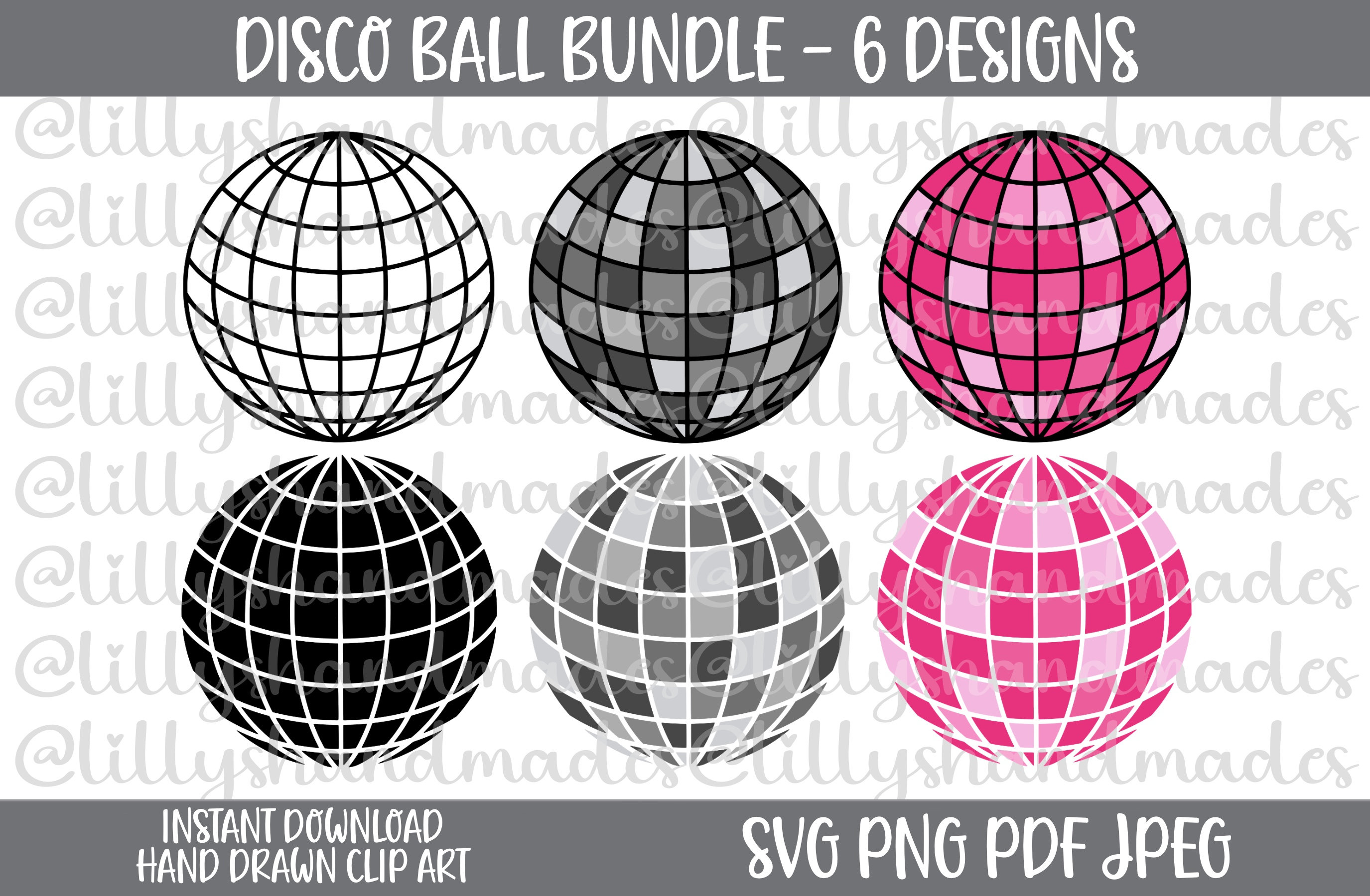Pink Disco Ball SVG & PNG Graphic by LaBean · Creative Fabrica