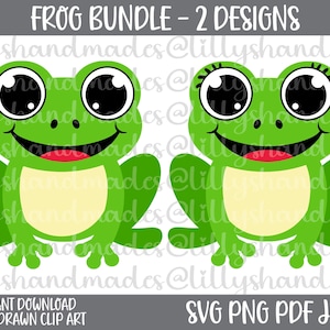 Bundle Svg Grenouille verte, Png Grenouille, Clipart Grenouille, Vecteur Grenouille, Svg Grenouille Mignonne, Stickers Grenouille Png, Sublimation Grenouille, Chemise Grenouille Svg, Mug Grenouille Png